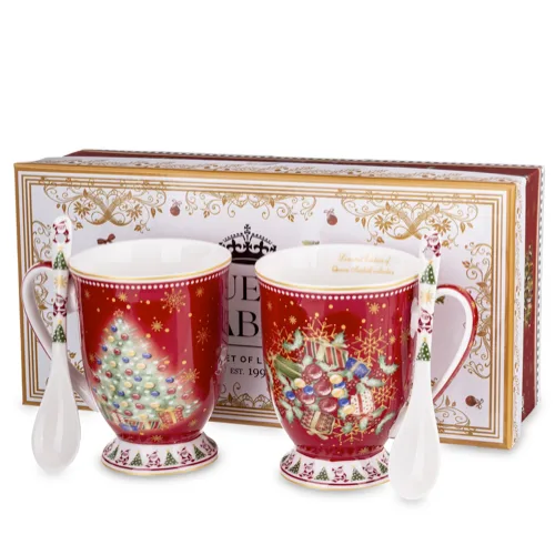 Dviejų porcelianinių puodelių rinkinys 10 — 10x8x11 cm 300ml.