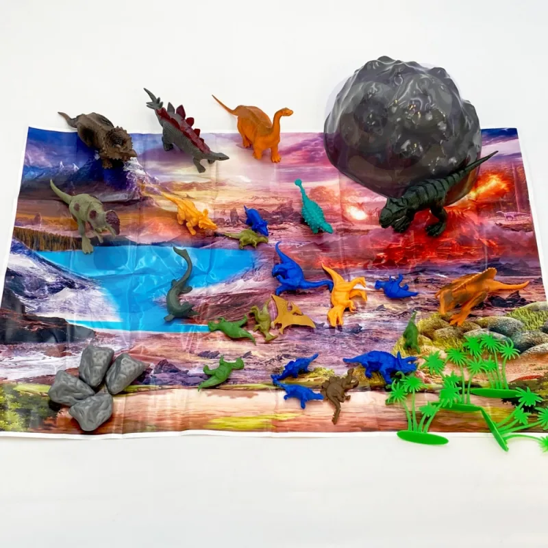 Dinozaurų figūrėlių rinkinys WOOPIE 34 vnt. · 2