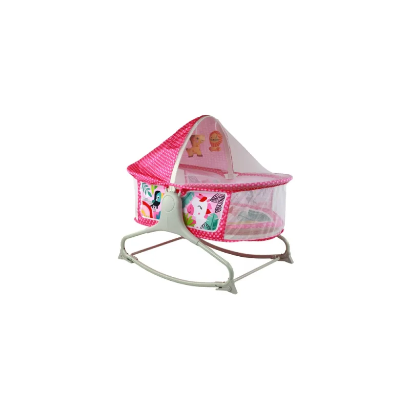 Daugiafunkcinė lova Rocker 2in1 Vaikiškas kilimėlis Sounds Vibrations Pink · 2