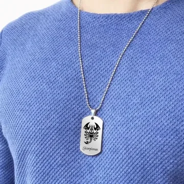Graviruotas pakabukas vyrams - zodiako ženklai