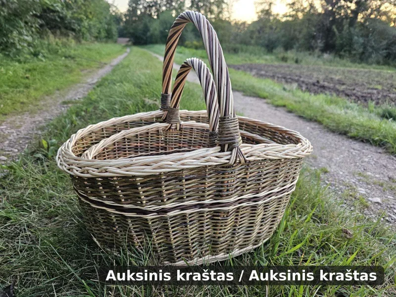 Dviejų vytelių pintinių komplektas