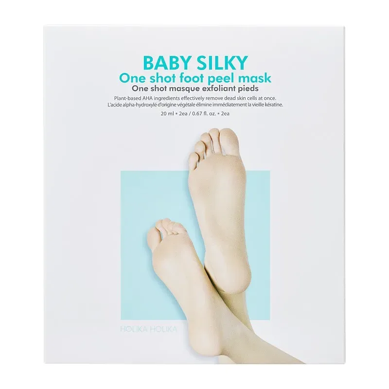 Holika Holika Baby Silky One Shot Foot Peel Mask - rūgštinis šveitiklis pėdoms · 1