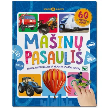 60 mašinų garsų. Spausk ir klausyk. Mašinų pasaulis