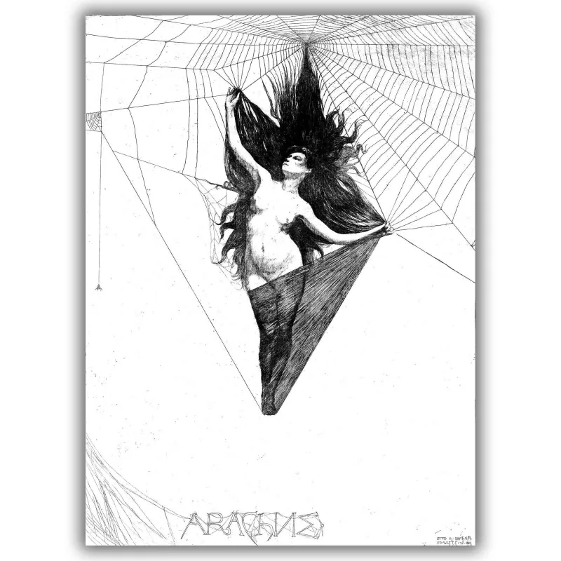 Reprodukcija „Arachnė“, Otto Henry Bacher (1884)