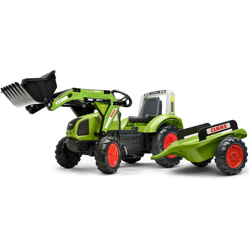 FALK CLAAS Arion 430 Eco Design pedalinis traktorius su krautuvu ir priekaba · 1