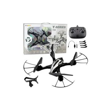 Dronas Y30 Nuotoliniu būdu valdomas LED žibintai Lengvas giroskopas 360° pasukimas