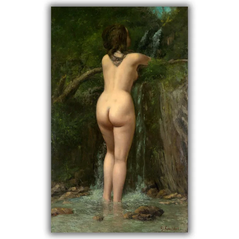 Reprodukcija „Versmė“, Gustave Courbet