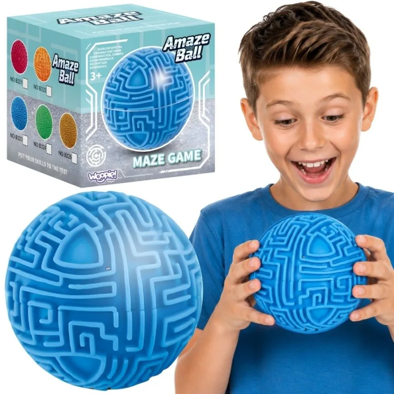 3D labirinto arkadinis žaidimas WOOPIE Amaze Ball, mėlynas · 1