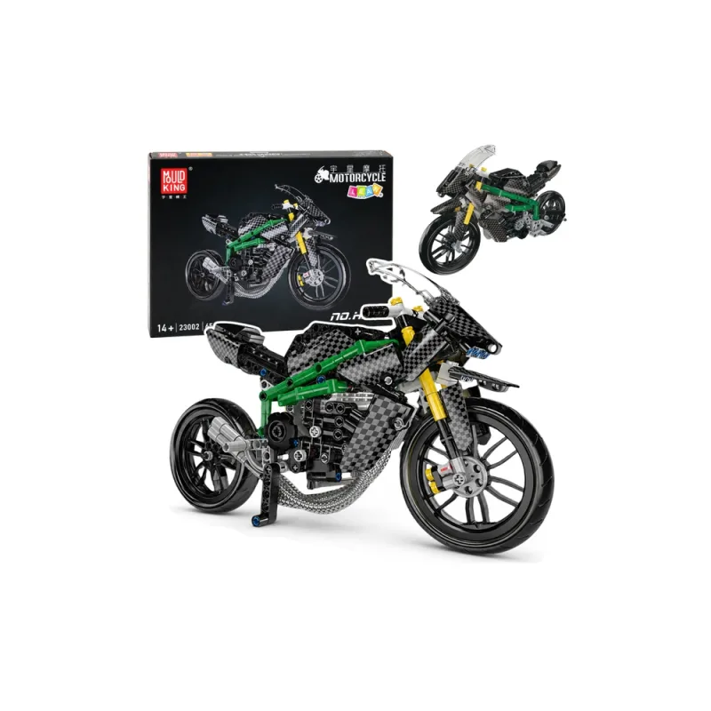 Konstruktorius Sportinis lenktyninis motociklas, juodas, 656 el. · 1