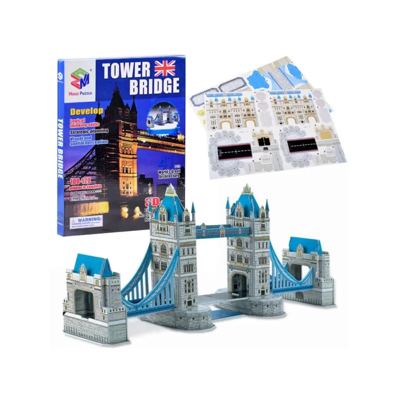 3D dėlionė Tower Bridge ZA3801, 41 el. · 1