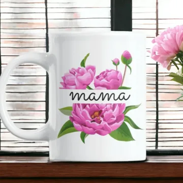 Standartinis puodelis su bijūnais „Mama“