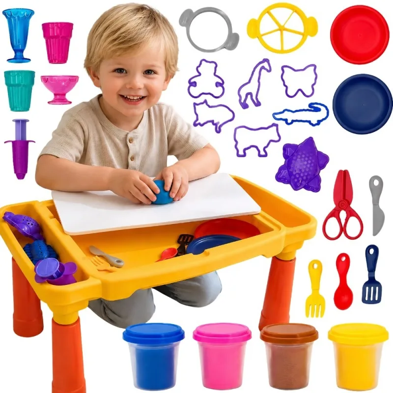 Plastilino žaidimų rinkinys WOOPIE su laikymo dėže, 40 el. · 1