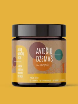 Aviečių džemas su mangais, 230g