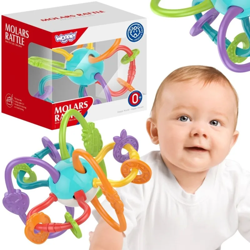 Sensorinis žaislas WOOPIE BABY SPRING PLAYER 2in1 · 1