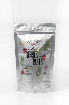 Liofilizuotų vaisių ir uogų mišinys, 60g