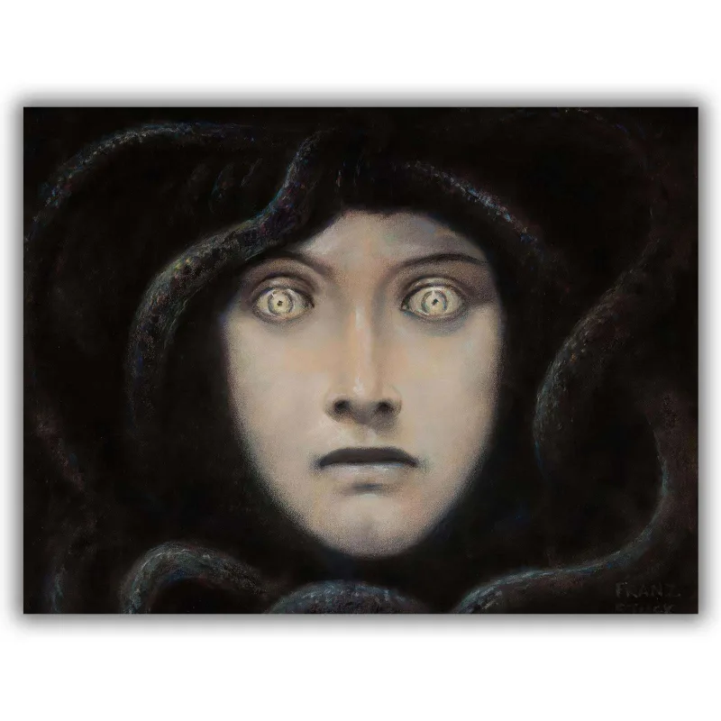 Reprodukcija „Medūzos portretas“, Franz von Stuck (1892)