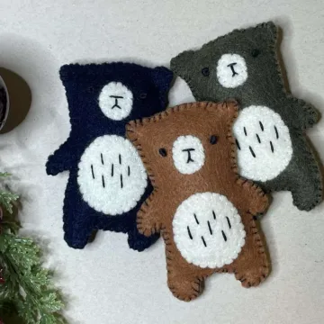 Felt bears / Veltinio meškučiai
