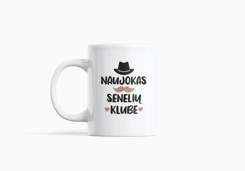 Standartinis puodelis „Naujokas senelių klube“