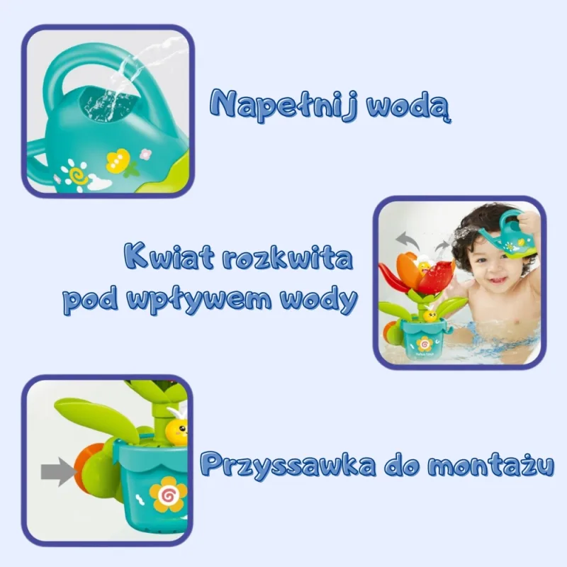 Vonios žaislas WOOPIE BABY Žydinti gėlė su laistytuvu · 3