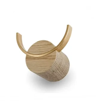 Kabliukas  „Elnias“, natūrali, žalvaris