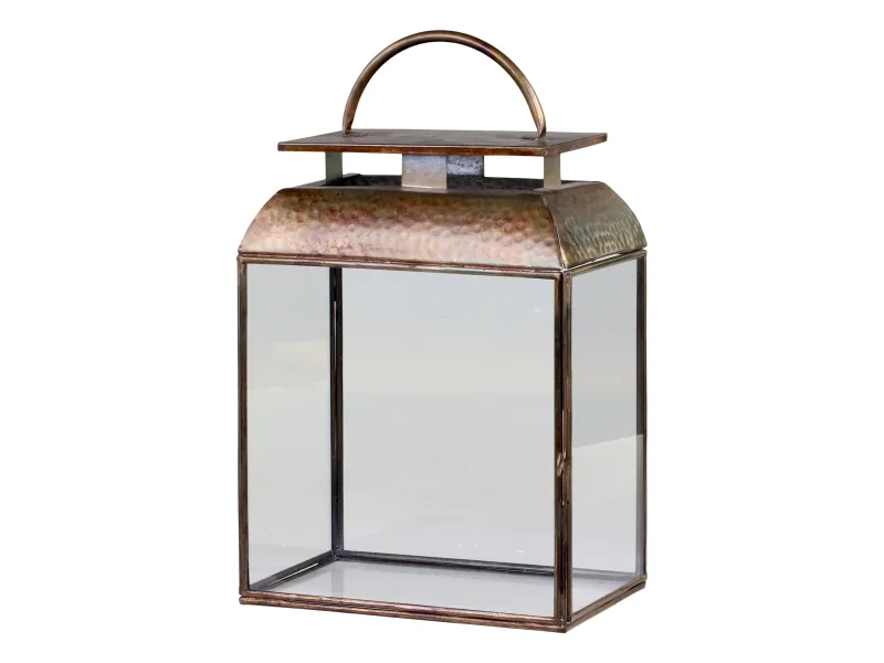 Sendinto žalvario žibintas 2 — H48/L31/W17.5 cm