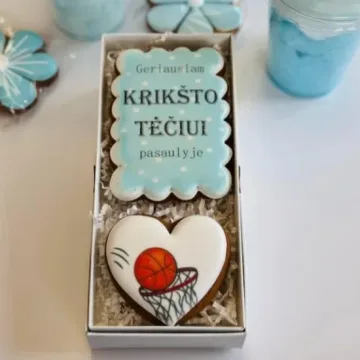 Meduolių rinkinys „Krikšto Tėtis krepšinio fanas“