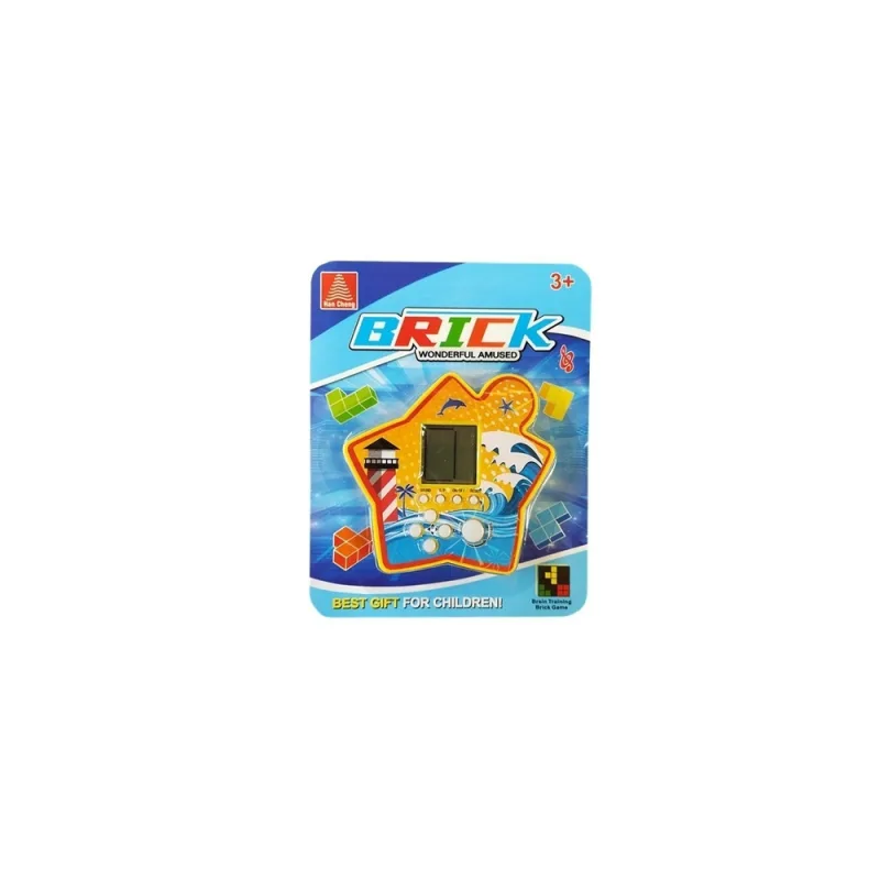 Elektroninis kišeninis žaidimas Brick Tetris Yellow · 2