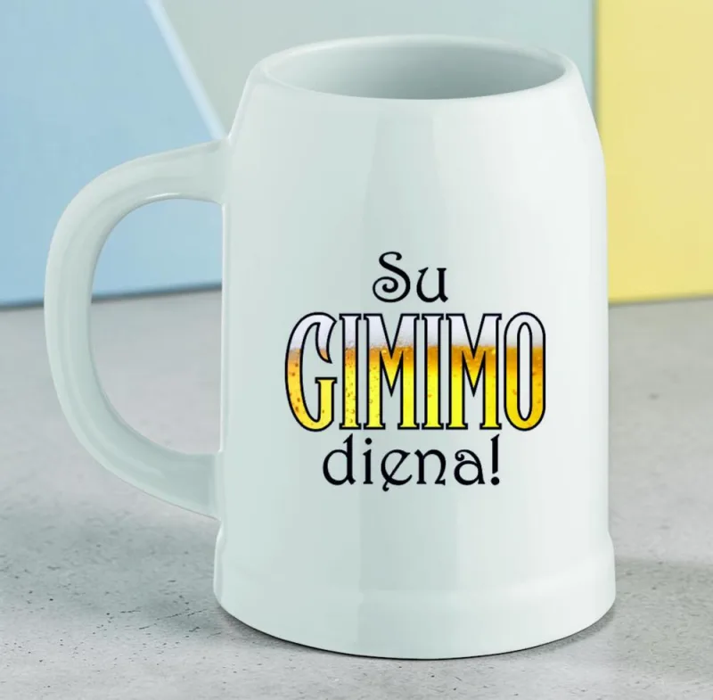 Keramikinis bokalas „Su gimimo diena“