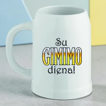 Keramikinis bokalas „Su gimimo diena“
