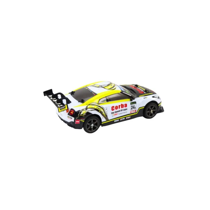 Nuotoliniu būdu valdomas RC sportinis automobilis 1:16 Driftas, baltas/geltonas · 3