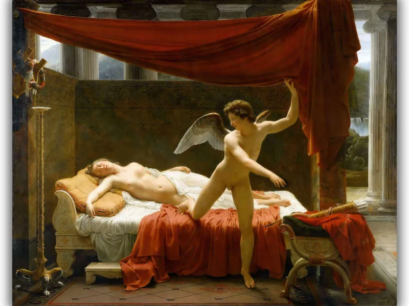Reprodukcija „Kupidonas ir Psichė“, Francois Edouard Picot