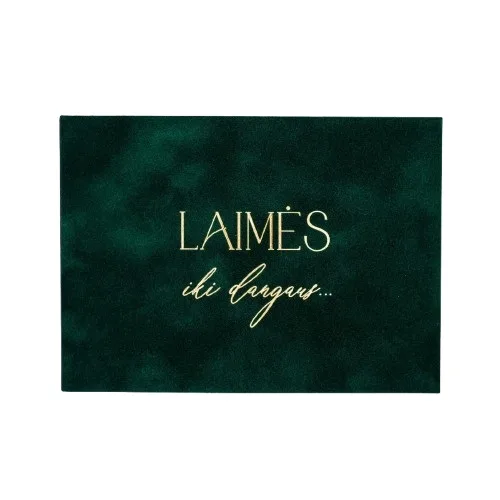Vokelis pinigams "Laimės iki dangaus" Žalias — 11.4 x 16.2 cm