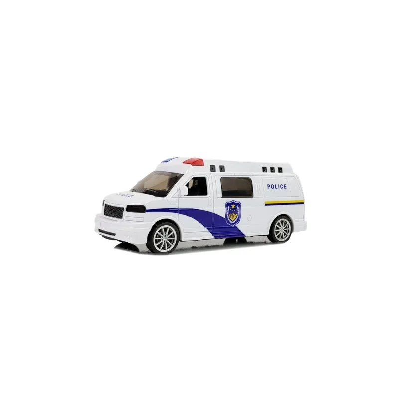 Policijos automobilis su šviesomis ir garsais · 2