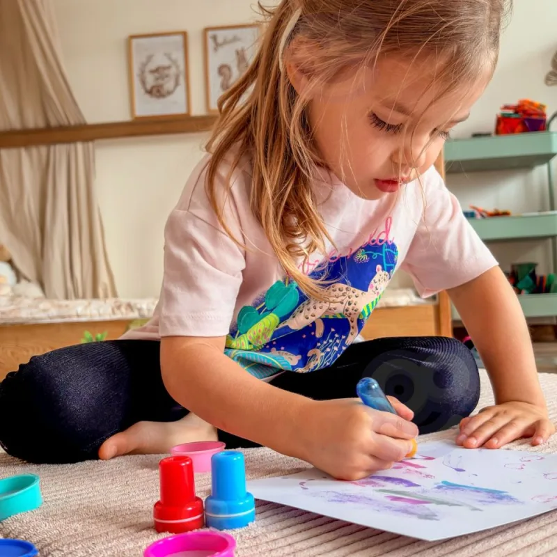 Kūrybinis rinkinys piešimui su antspaudais WOOPIE Magic Brush, vaikams nuo 3 metų · 2