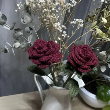 Crochet roses / Nertos rožės