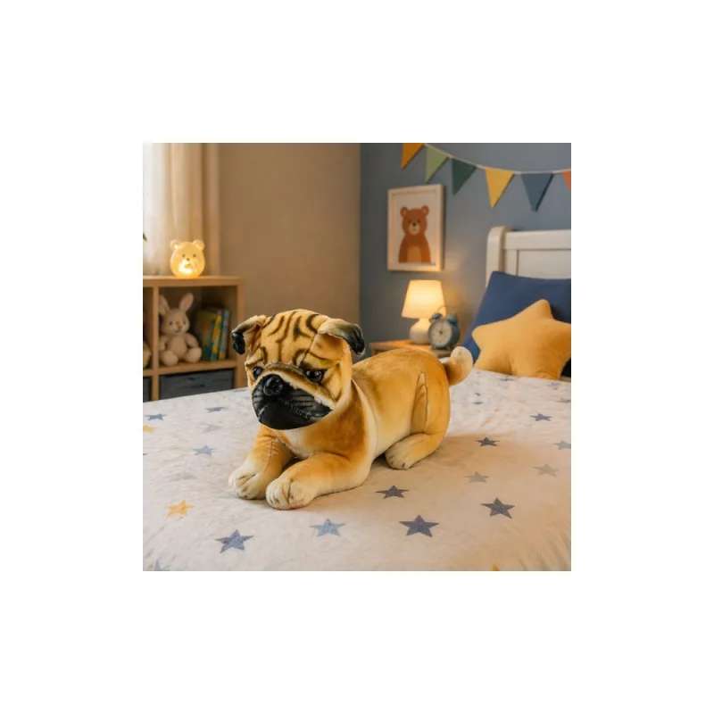 Pliušinis šuniukas Mopsas, 25 cm · 3