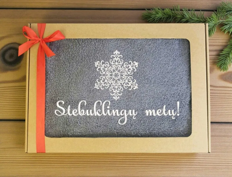 Siuvinėtas rankšluostis „Stebuklingų metų“