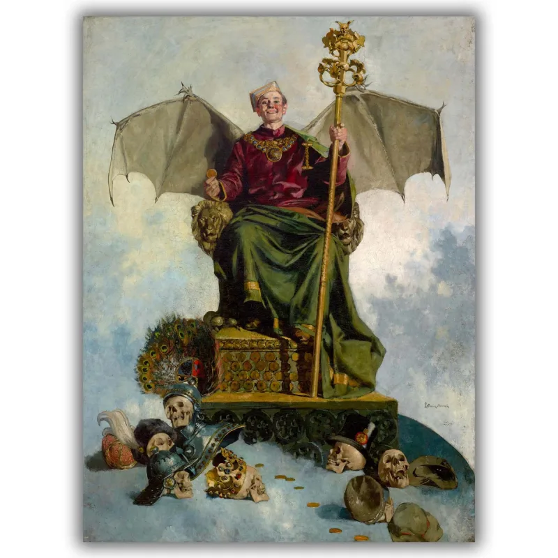 Reprodukcija „Šėtono alegorija“, Ludwik Stasiak, (1900)