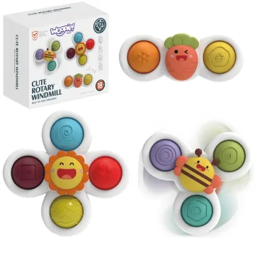 Suktukų rinkinys lavinamasis žaislas 3-in-1 WOOPIE BABY