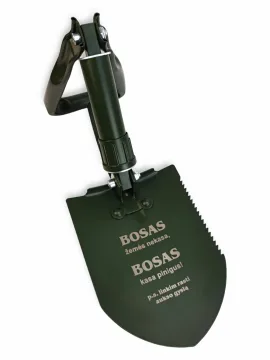 Sulankstomas kastuvas „Bosas žemės nekasa, Bosas kasa pinigus“