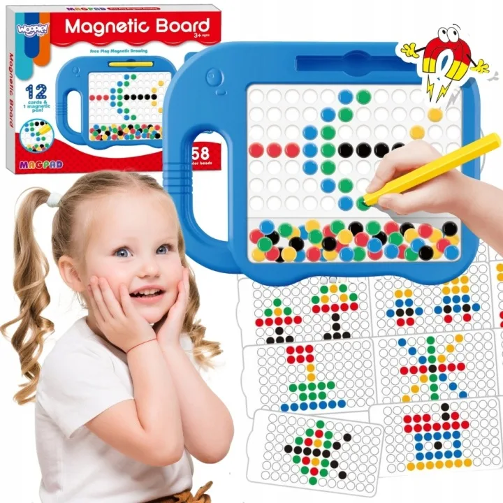 Magnetinė lenta „Mozaika“ – Montessori dėlionė su taškeliais MagPad · 1