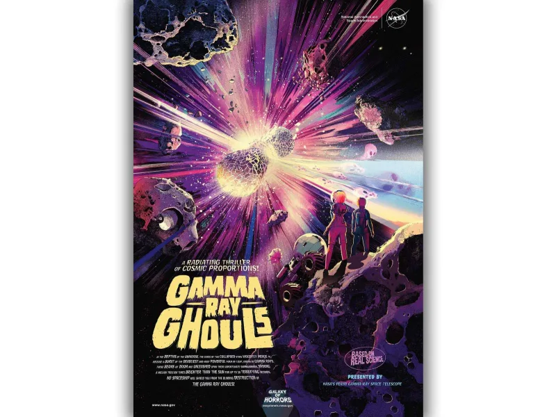 NASA Plakatas „Gamma Ray Ghouls“