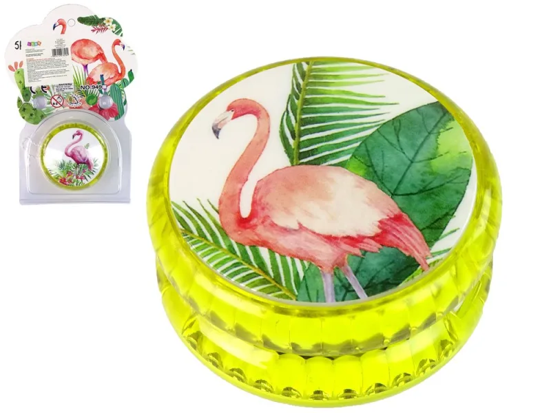 Flamingo tematikos geltonas jojo · 1