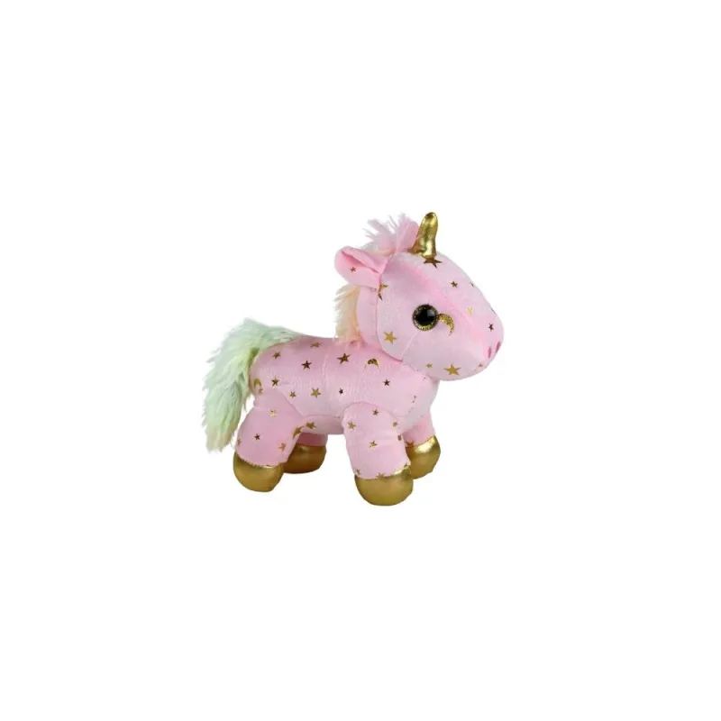 Vienaragis Pliušinis miegantis gyvūnas Lullaby Pink With Stars Set · 2
