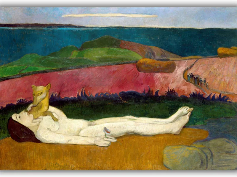 Reprodukcija „Nekaltybės praradimas“, Paul Gauguin (1891)