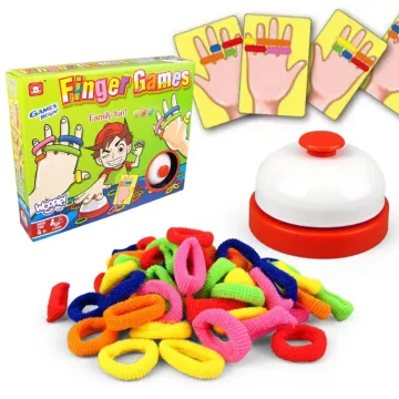 Įgūdžių žaidimas WOOPIE FINGER GAMES – spalvoti trintukai, skirtas vaikams nuo 4 metų