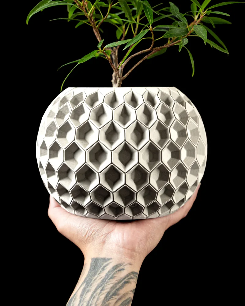 Vazonas HEXA 02 3D PLA
