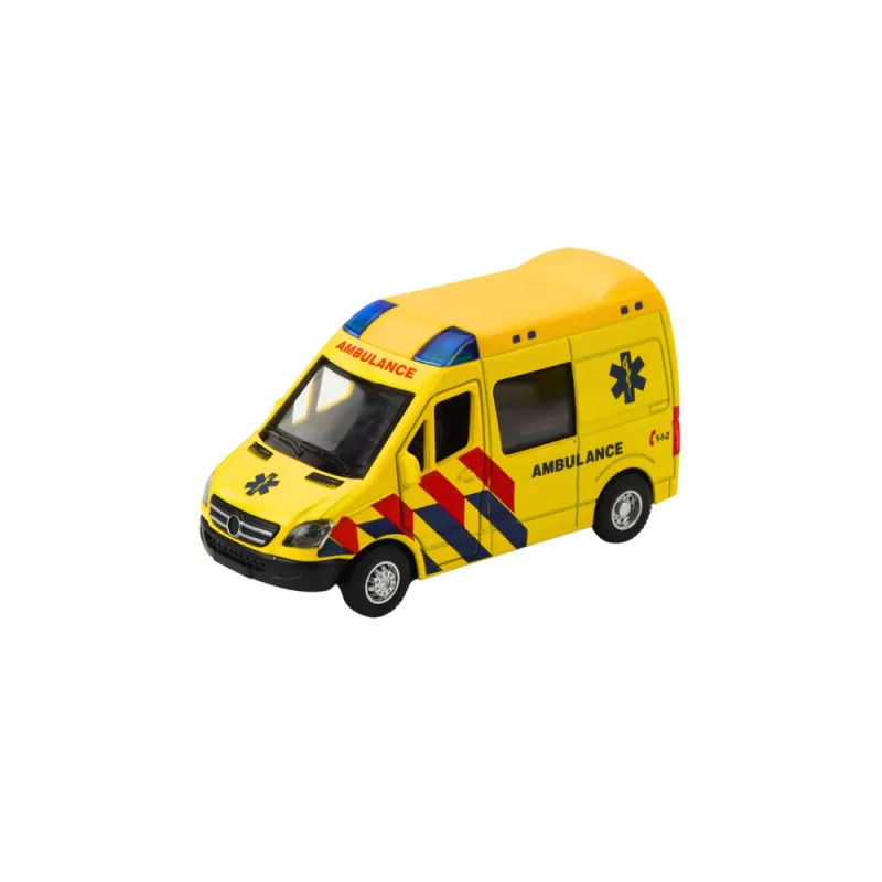 Greitosios medicinos pagalbos automobilis Metalinis maitinamas traukimo atgal žibintai skamba geltonai 1:32 · 2