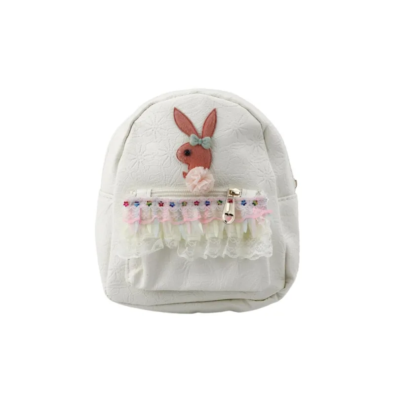 Vaikiška kuprinė su reljefiniu triušiuku Frill Cream 20cm 2,5L · 1