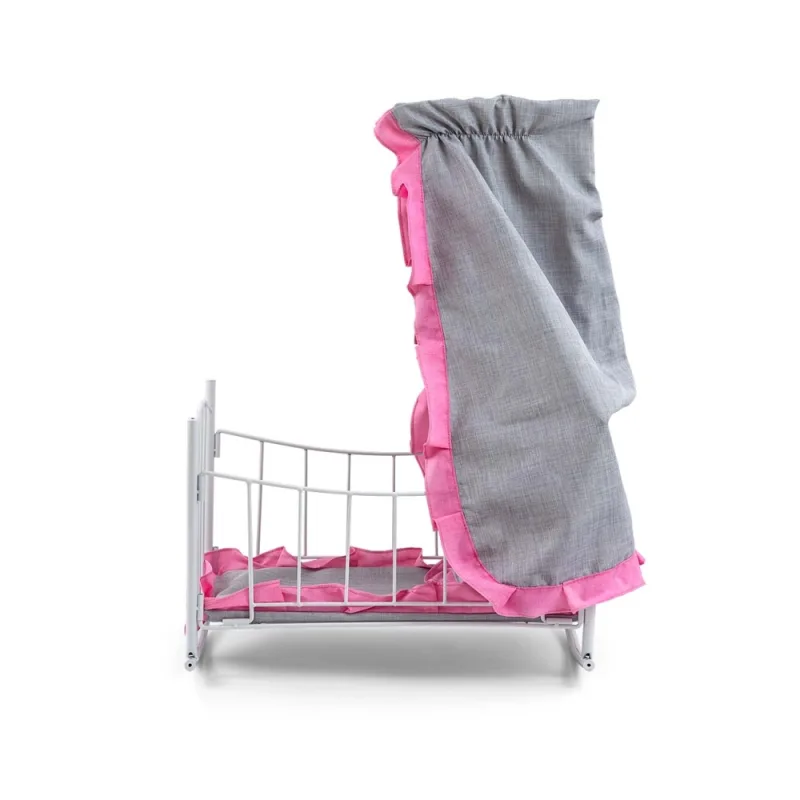 Lily lėlės lova ir lopšys su baldakimu Prestige Pink · 2